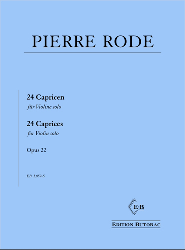 Cover - Pierre Rode, 24 Caprices op. 22